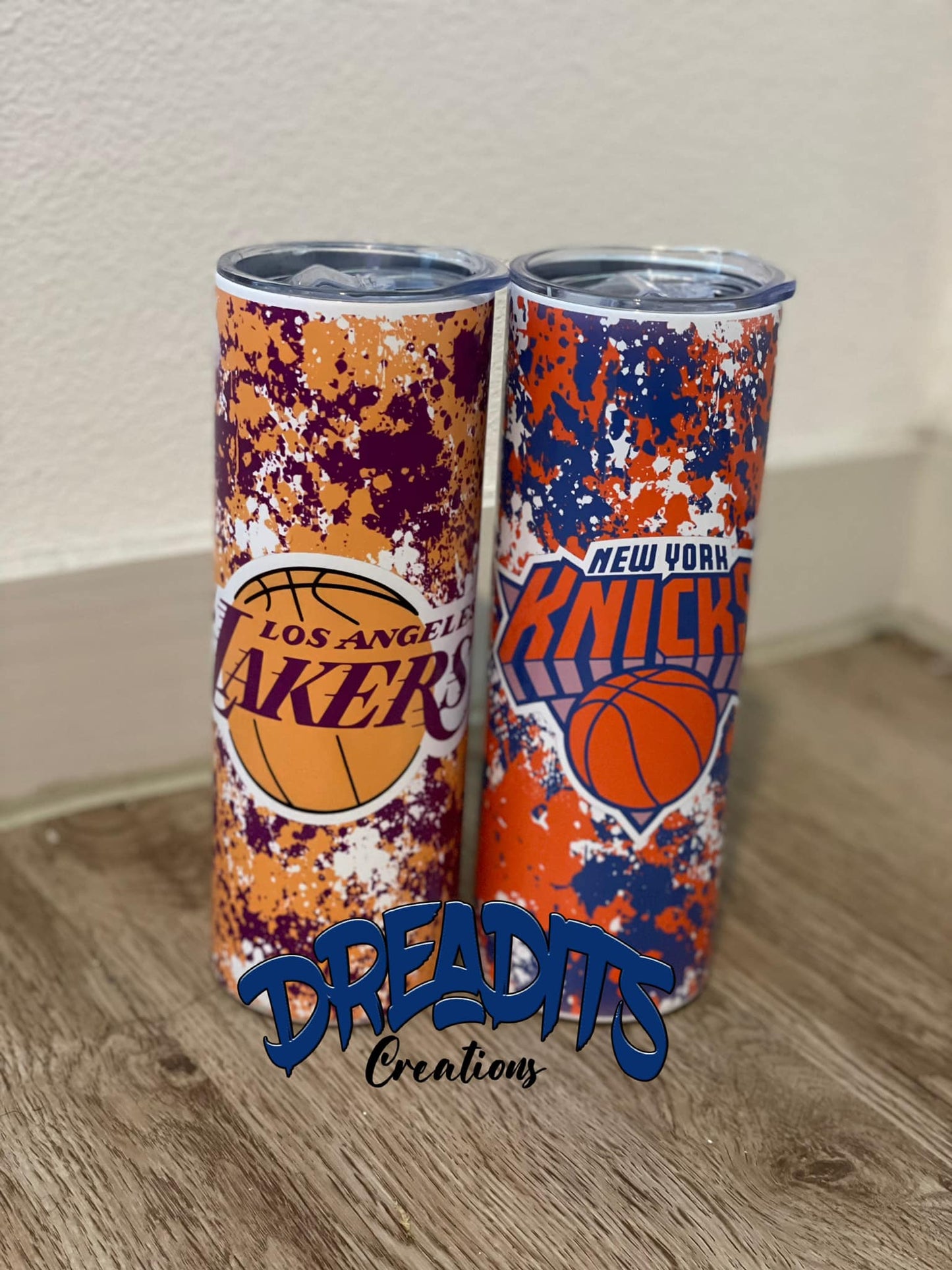 Paint Splatter teams 20oz tumbler