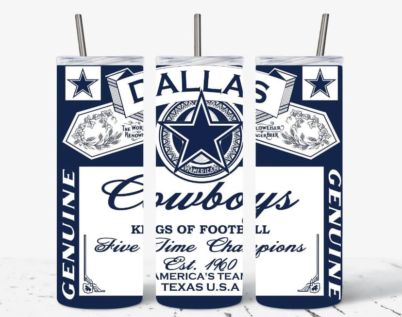 Dallas Cowboys Beer 20oz Tumbler