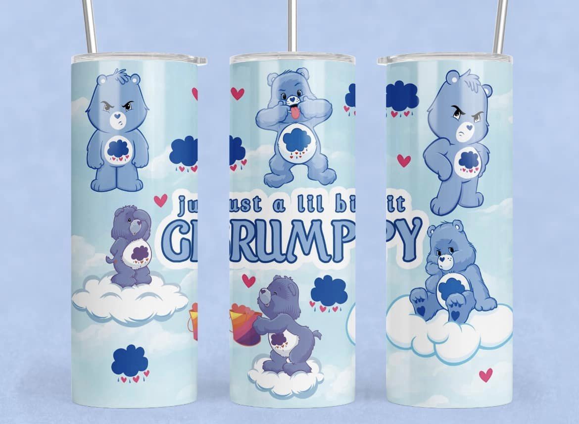 Grumpy Bear Care Bears 20oz Tumbler