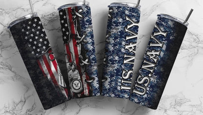 Military All Branches 20oz tumbler