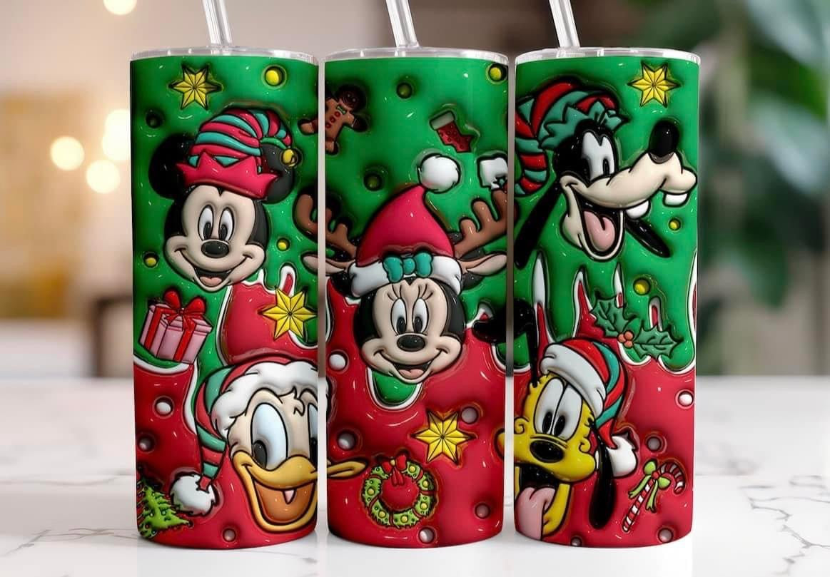 mickey and friends puffy 3d 20oz tumbler