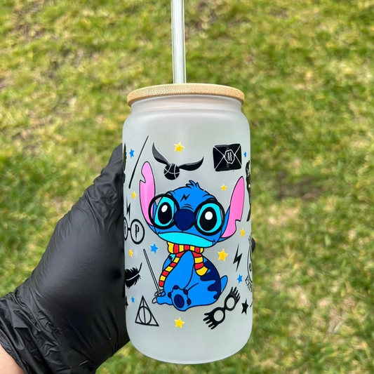 HP Stitch Glass Cup