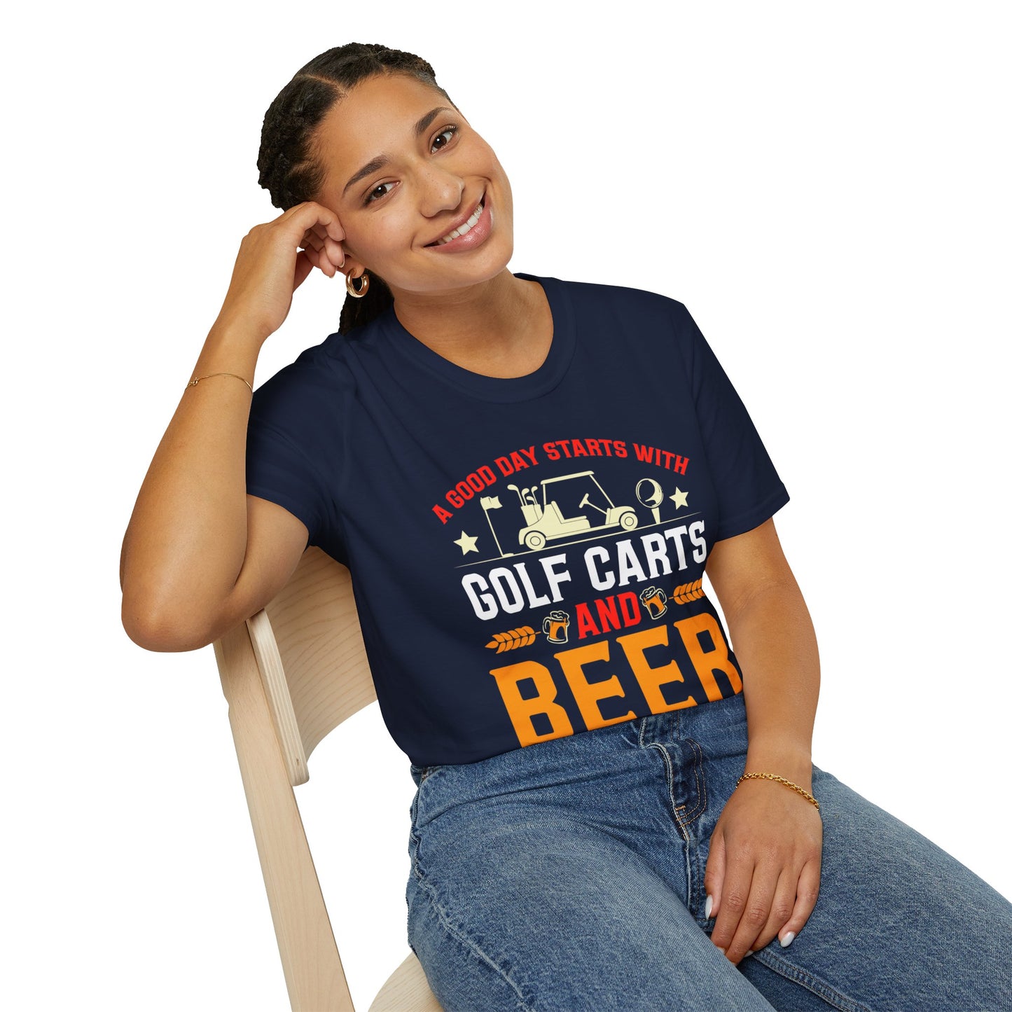 A Good Day Starts with Golf and Beer T Shirt