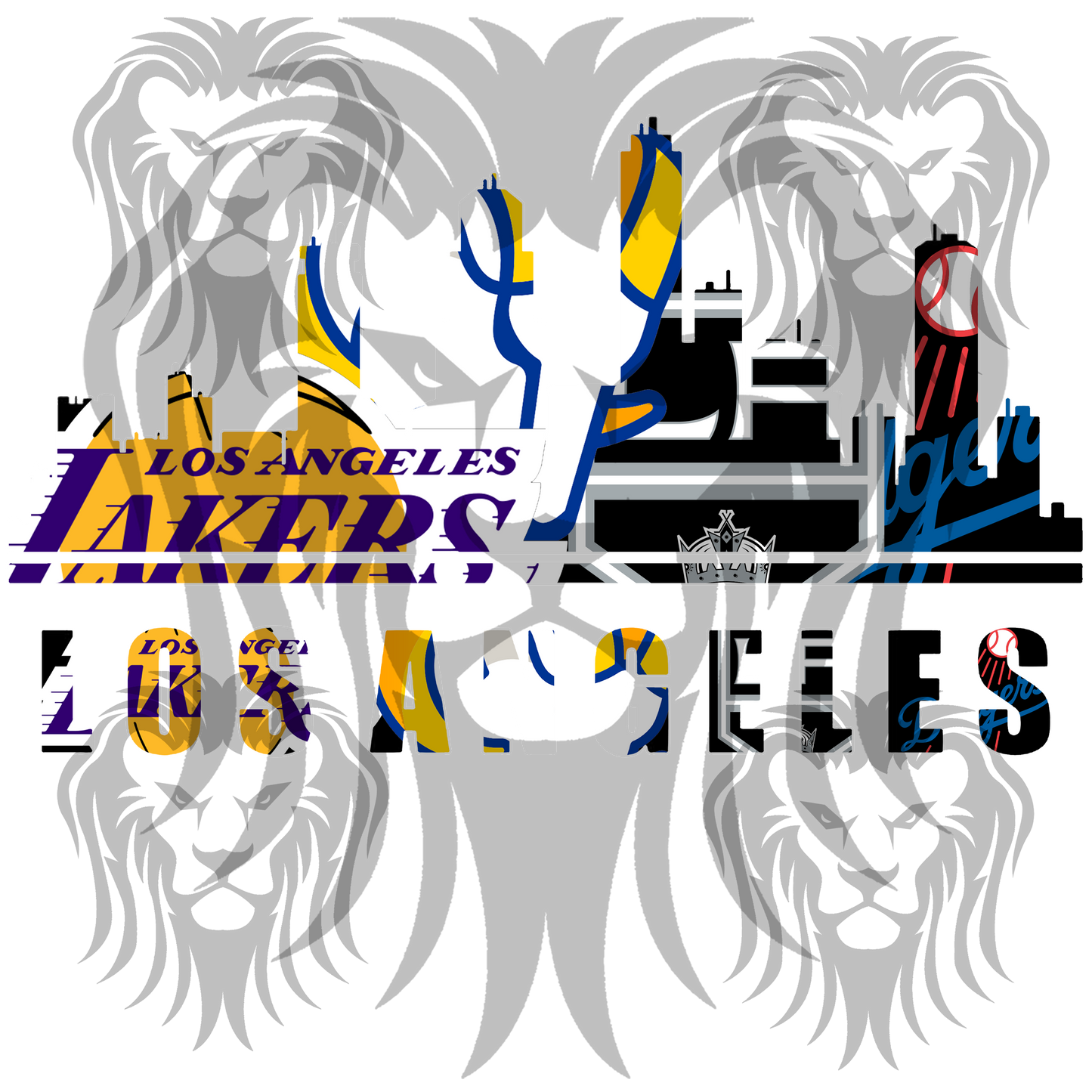 LA Sports Team Skyline Digital Download