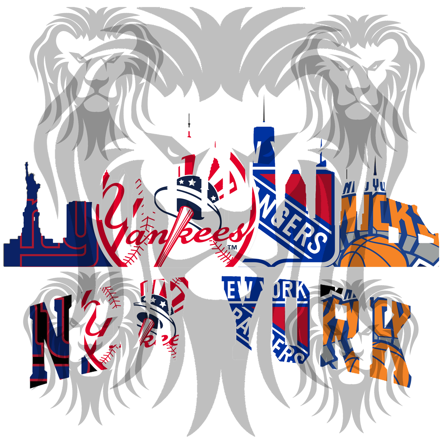 NY Sports Team Skyline Digital Download