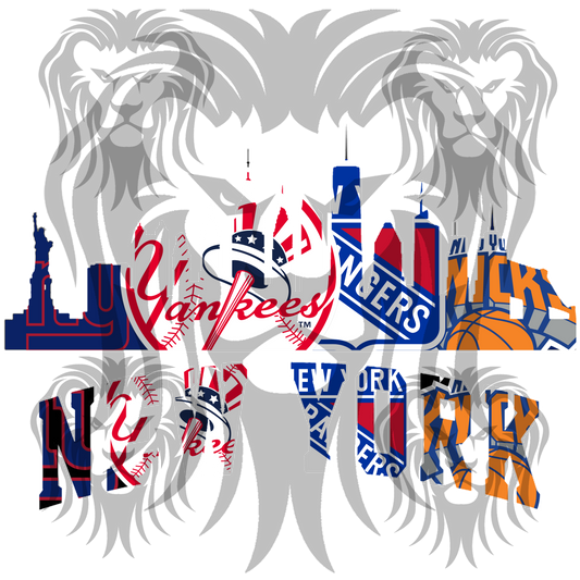 NY Sports Team Skyline Digital Download